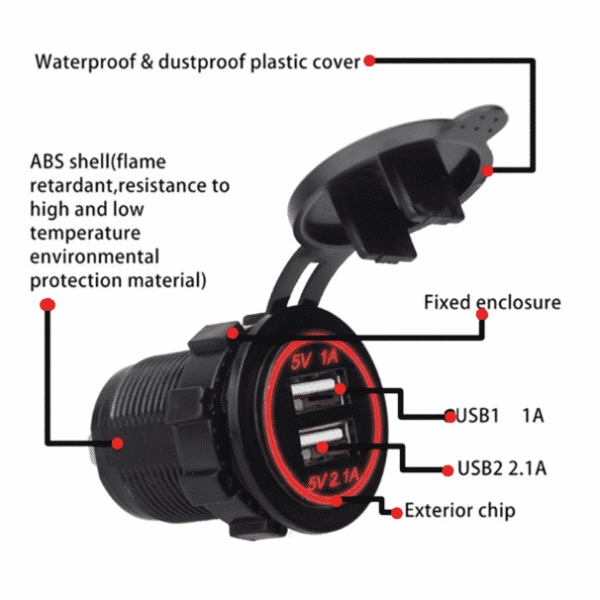 2 Port Universal Car Charger Socket