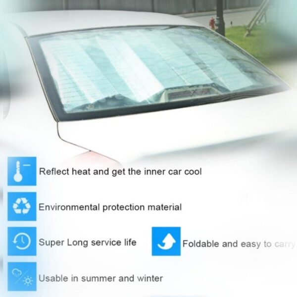 Foldable car sunshade cover